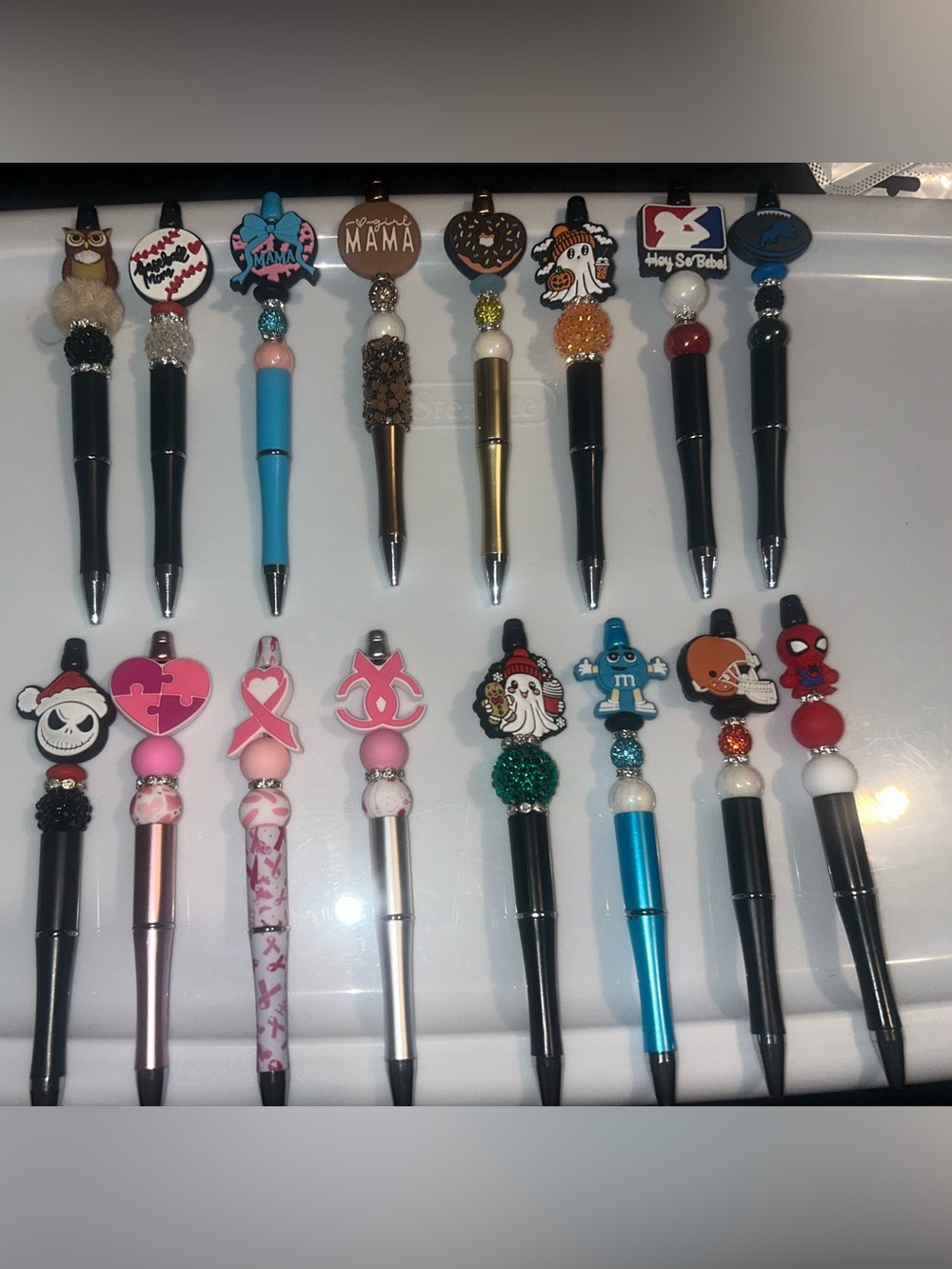 Handmade beaded pen bundle set of 16
